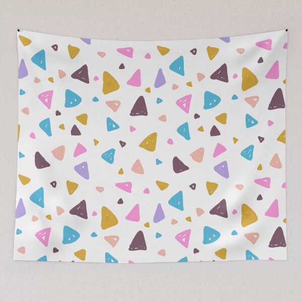 Item preview, Hand Drawn Freehand Party Confetti Triangles pattern designed and sold by Farissa Designs.