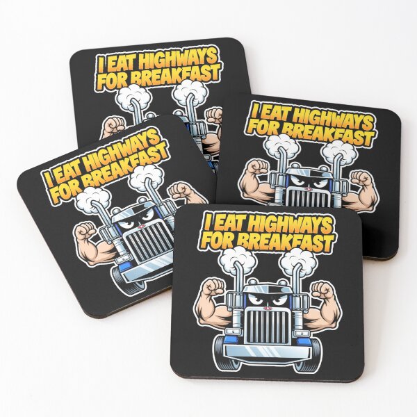 Item preview, I Eat Highways for Breakfast – Trucker Pride / Ahau Designs designed and sold by Ahau Designs.