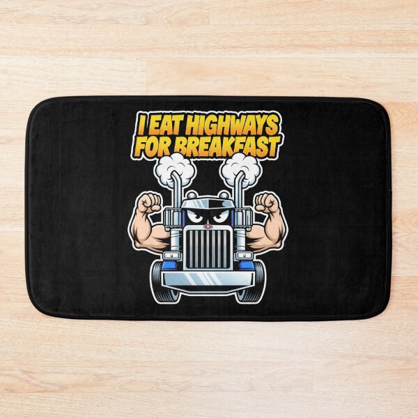 Item preview, I Eat Highways for Breakfast – Trucker Pride / Ahau Designs designed and sold by Ahau Designs.