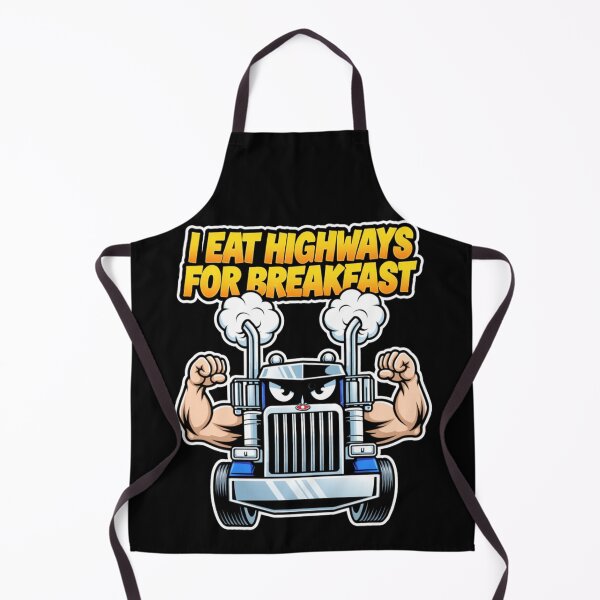 Item preview, I Eat Highways for Breakfast – Trucker Pride / Ahau Designs designed and sold by Ahau Designs.