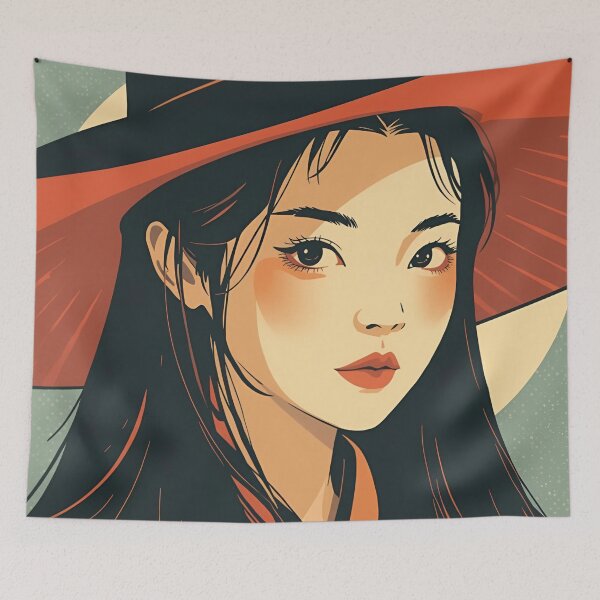 Item preview, Retro anime witch girl designed and sold by Vintage City.