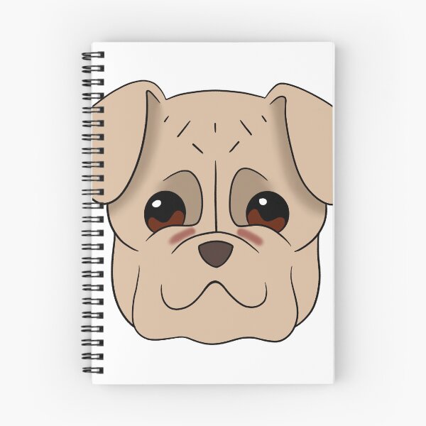 Item preview, Solid Cream Retro Pug Tear Stains designed and sold by OliRoseArt.