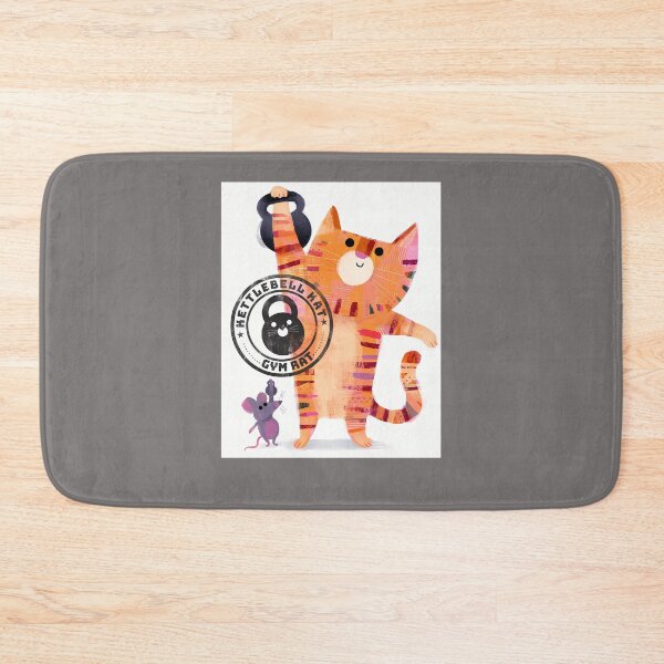 Item preview, KETTLEBELL-KAT-T-SHIRT designed and sold by JanetVScurry.