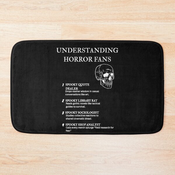 Item preview,  Understanding Horror Fans – Creepy Humor for Late-Night Viewers – Black designed and sold by PsyFlow35.