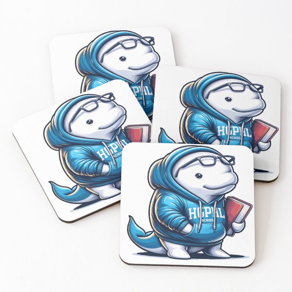 Item preview, Smart Cartoon Beluga Whale in Hoodie | Cute Nerd Whale with Book Design designed and sold by Athor-real.