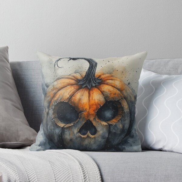 Item preview, Spooky Cute Halloween Pumpkin in Watercolor designed and sold by CamiGraphix.
