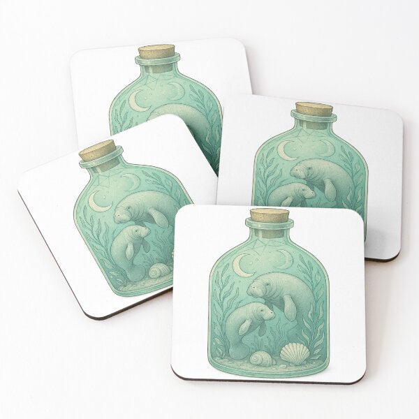Item preview, Manatees in a Bottle Terrarium designed and sold by thehaywirehoney.
