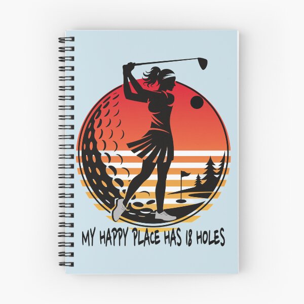 Item preview, My Happy Place Has 18 Holes_Women play golf designed and sold by Feelish.