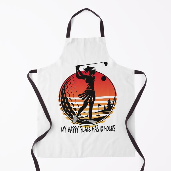 Item preview, My Happy Place Has 18 Holes_Women play golf designed and sold by Feelish.
