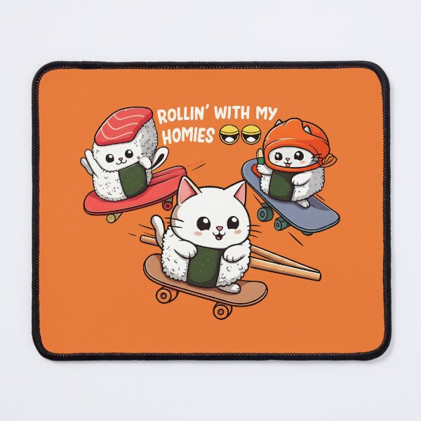 Item preview, Sushi Cat Rollin’ with my homies designed and sold by Uglyandcute.