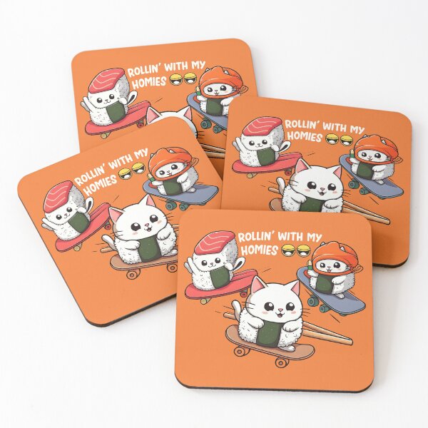 Item preview, Sushi Cat Rollin’ with my homies designed and sold by Uglyandcute.