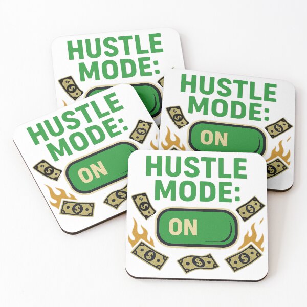 Item preview, Hustle Mode: ON – Money Motivation Design designed and sold by MythoWorldddd.