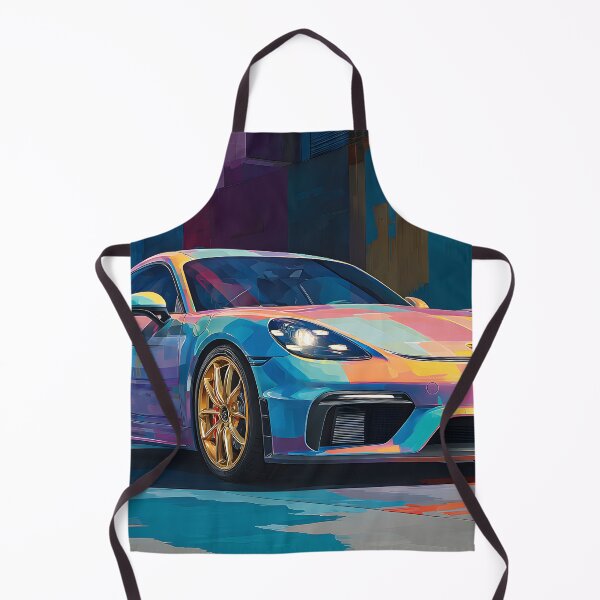 Item preview, Porsche 718 Cayman GT4 Sports Car Wall Art Print designed and sold by AutoPopStudio.