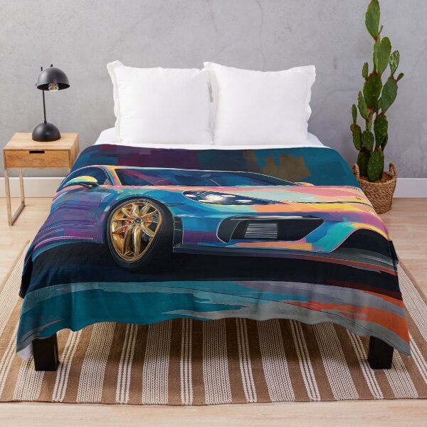 Item preview, Porsche 718 Cayman GT4 Sports Car Wall Art Print designed and sold by AutoPopStudio.
