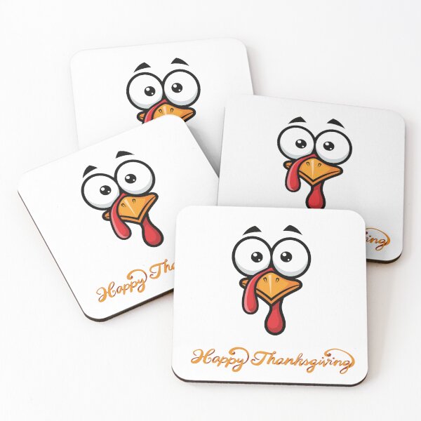 Item preview, Happy Thanksgiving Turkey Face — Festive Minimalist Design for Light Backgrounds designed and sold by Kindloom.