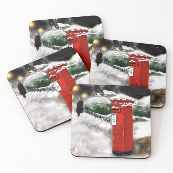 Item preview, Red British Post Box, Christmas Illustration. Letters/ postal. designed and sold by Grant Wilson.