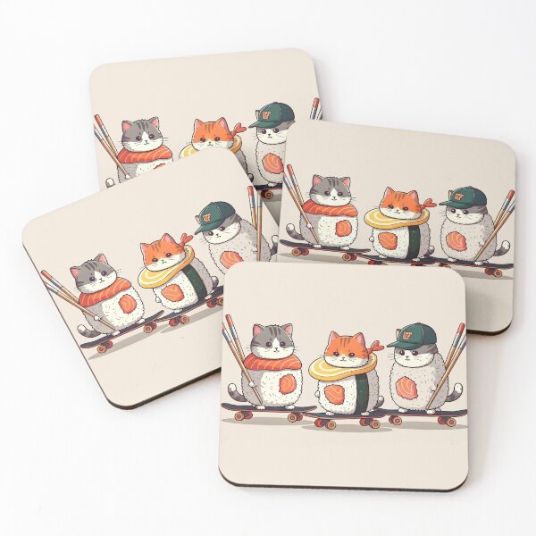 Item preview, Sushi Cat Rollin’ with my homies designed and sold by Uglyandcute.