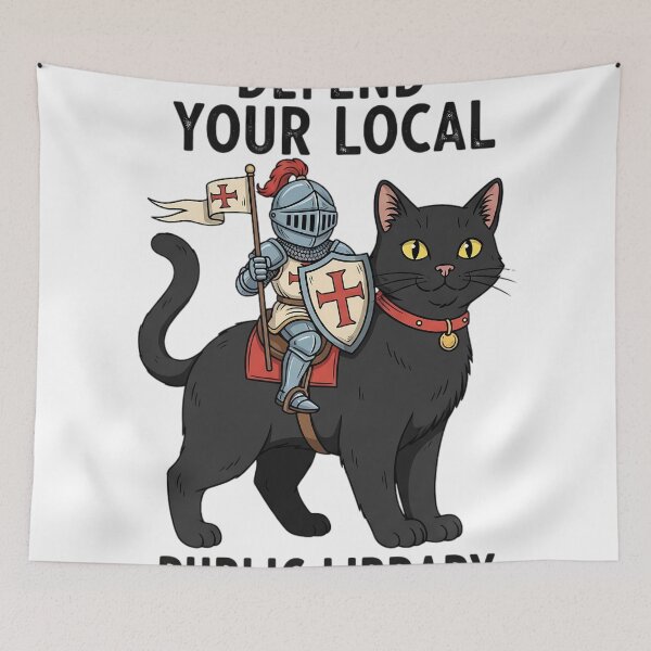 Item preview, Funny Reading - Defend Your Local Public Library designed and sold by Jaanussar.