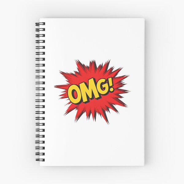 Item preview, OMG! – Bold Pop Art Comic Explosion Text with Red Starburst on White Background designed and sold by PixelVibe782.