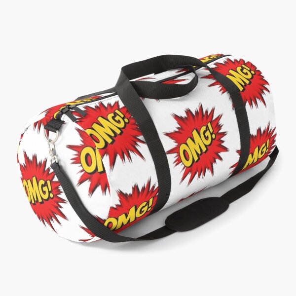 Item preview, OMG! – Bold Pop Art Comic Explosion Text with Red Starburst on White Background designed and sold by PixelVibe782.