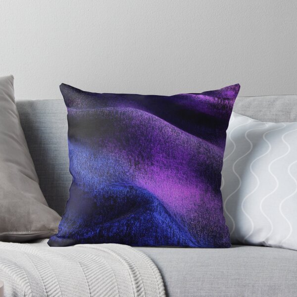 Item preview, The plush fabric is purple and blue in color, creating an abstract background with the dark black night sky. designed and sold by anytka.