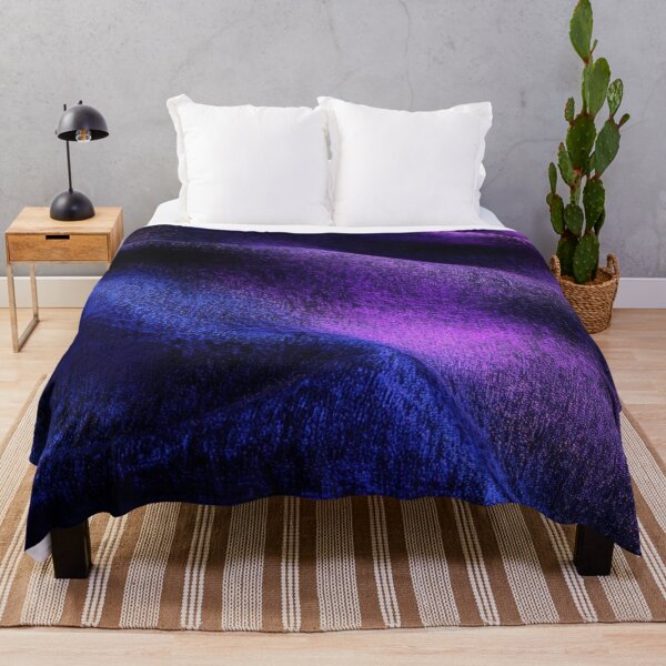 Item preview, The plush fabric is purple and blue in color, creating an abstract background with the dark black night sky. designed and sold by anytka.