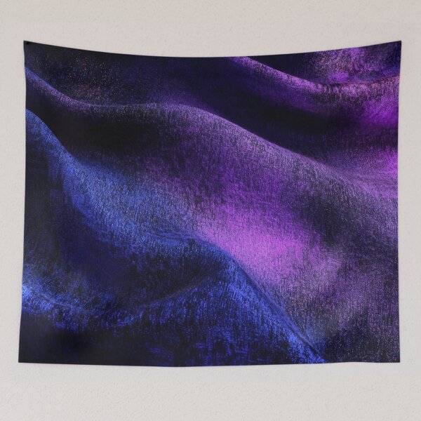 Item preview, The plush fabric is purple and blue in color, creating an abstract background with the dark black night sky. designed and sold by anytka.