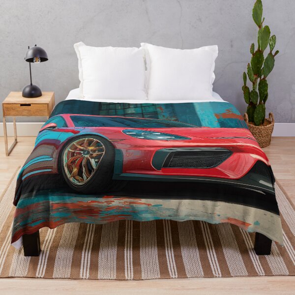 Item preview, Porsche 718 Cayman GT4 Automotive Pop Art Print designed and sold by AutoPopStudio.