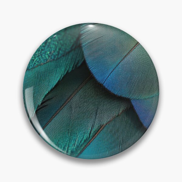 Item preview, A close-up of the vibrant teal and green feather texture designed and sold by anytka.