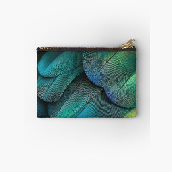 Item preview, A close-up of the vibrant teal and green feather texture designed and sold by anytka.