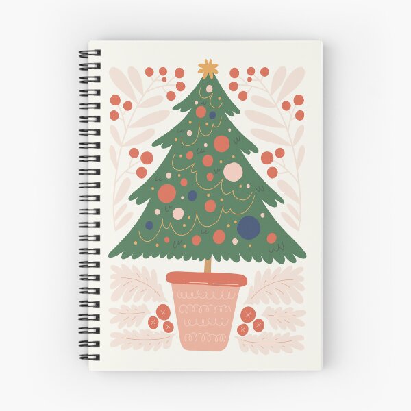 Item preview, Decorated Christmas Tree with Ornaments, Star, and Festive Foliage designed and sold by NicolaZhukov.