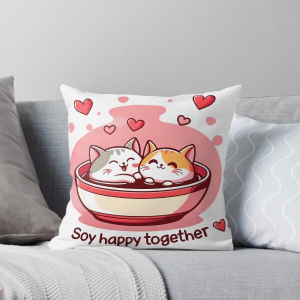 Item preview, Sushi Cat Soy happy together designed and sold by Uglyandcute.