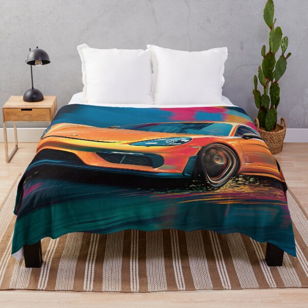 Item preview, Porsche 718 Cayman GT4 Retro Pop Art Wall Décor designed and sold by AutoPopStudio.