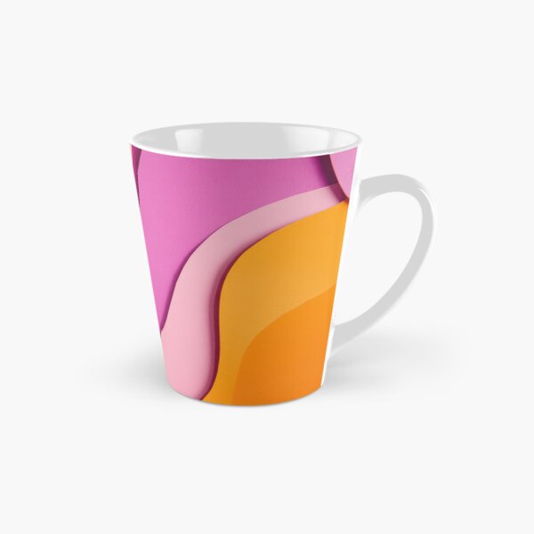 Item preview, Abstract shapes with an orange and pink color scheme, vintage paper texture overlay. Red-violet and white colors, children's book illustration style designed and sold by anytka.