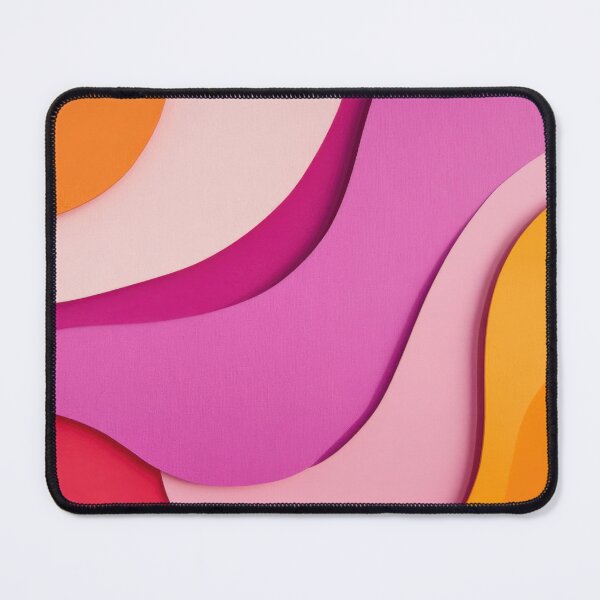 Item preview, Abstract shapes with an orange and pink color scheme, vintage paper texture overlay. Red-violet and white colors, children's book illustration style designed and sold by anytka.