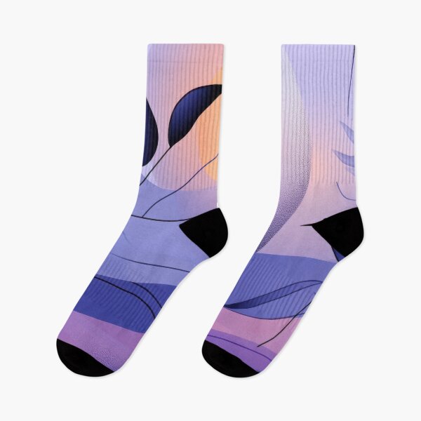 Item preview, Flat vector graphic line art, with a purple and blue gradient background and simple shapes of lines designed and sold by anytka.