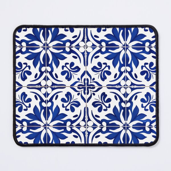 Item preview, Portuguese Tile Pattern | Blue and White Floral Ceramic Design designed and sold by TheArtisticPres.