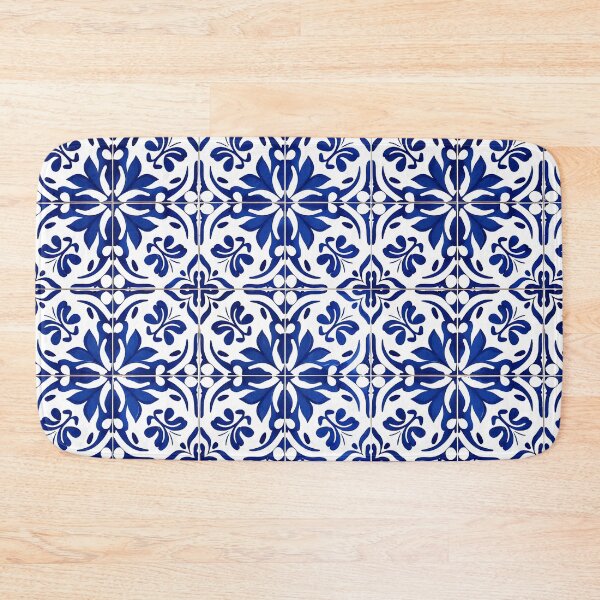 Item preview, Portuguese Tile Pattern | Blue and White Floral Ceramic Design designed and sold by TheArtisticPres.