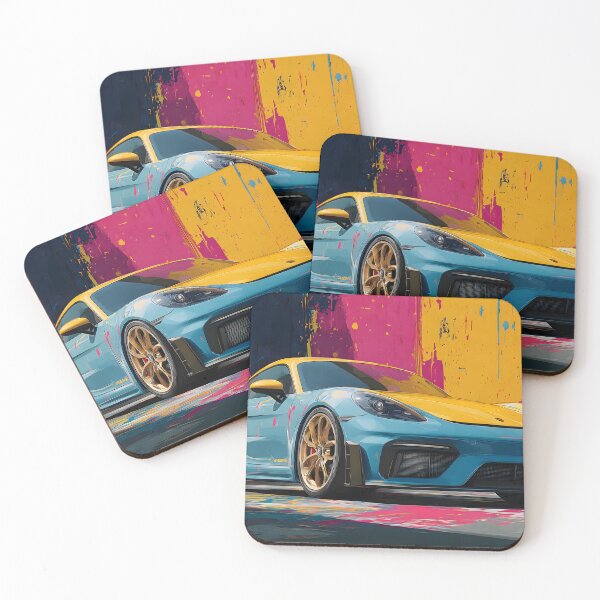 Item preview, Pop Art Porsche 718 Cayman GT4 Print designed and sold by AutoPopStudio.