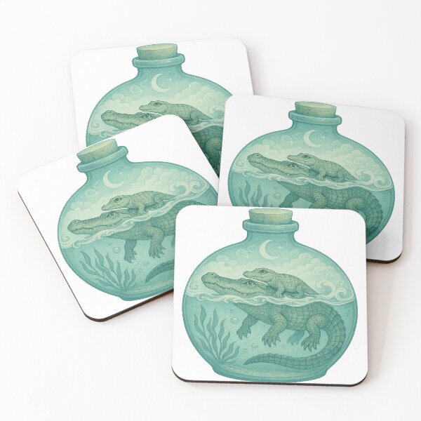 Item preview, Salt Water Crocodiles in a Terrarium designed and sold by thehaywirehoney.