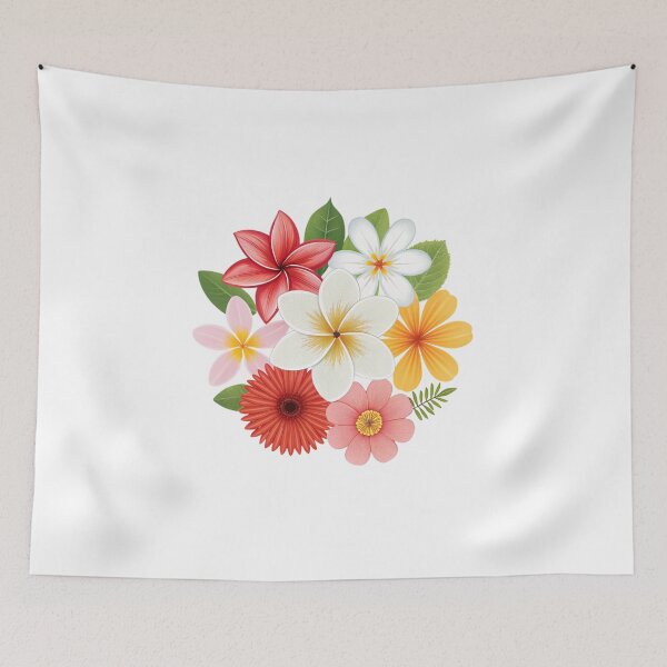 Item preview, A Blend of  Mainland and Island Flowers designed and sold by Fabrifrank.