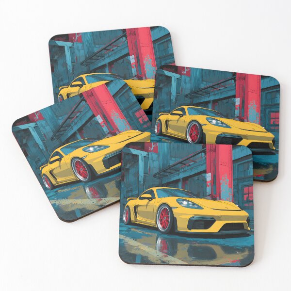 Item preview, Porsche 718 Cayman GT4 Car Lover Gift Wall Art designed and sold by AutoPopStudio.