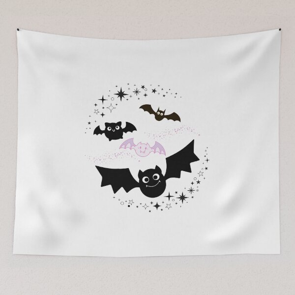 Item preview, Cute Bat & Stars | Pastel Goth Bat designed and sold by SunandShade.