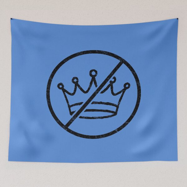 Item preview, No King in America - Simple and minimal No king icon - no crown icon | black designed and sold by ZechJohnRB.