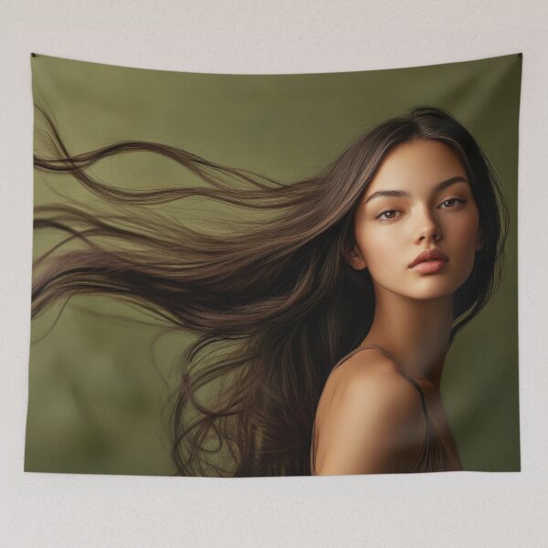 Item preview, Beautiful woman with flowing hair designed and sold by anytka.
