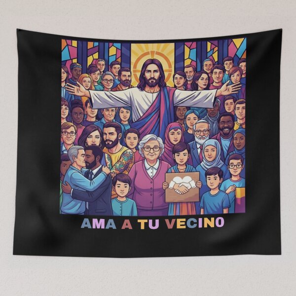 Item preview, JESUS AMA A TU VECINO designed and sold by Balitizares.