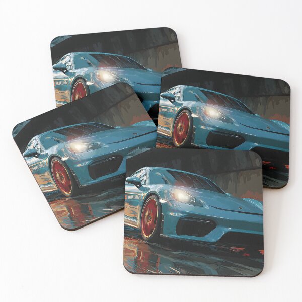 Item preview, Porsche 718 Cayman GT4 Poster Pop Art Design designed and sold by AutoPopStudio.