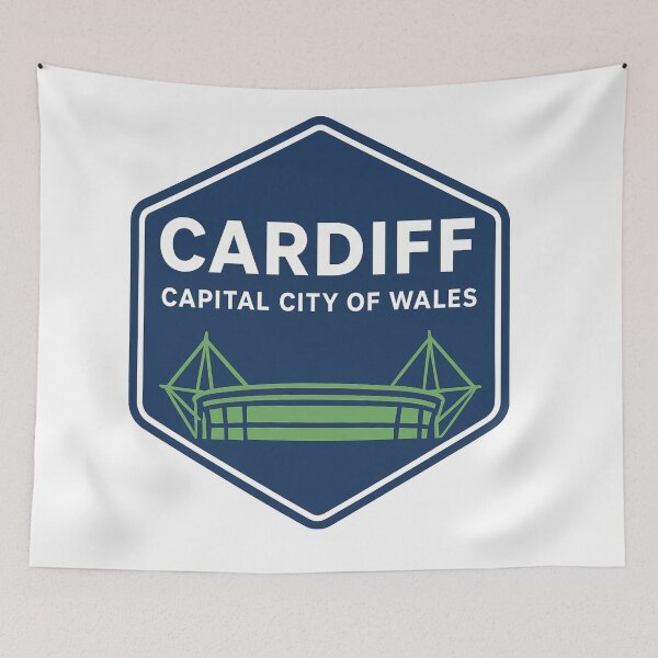 Item preview, Cardiff Sticker – Capital City of Wales & Principality Stadium Design designed and sold by Pokah79.