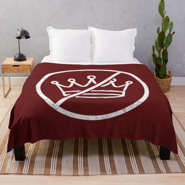 Item preview, No King in America - Simple and minimal No king icon - no crown icon | white designed and sold by ZechJohnRB.
