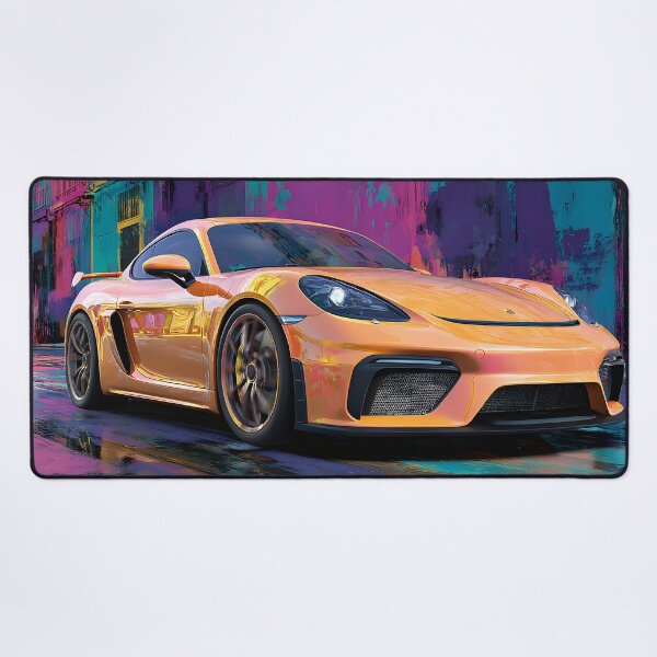 Item preview, Porsche 718 Cayman GT4 Colorful Pop Art Canvas designed and sold by AutoPopStudio.